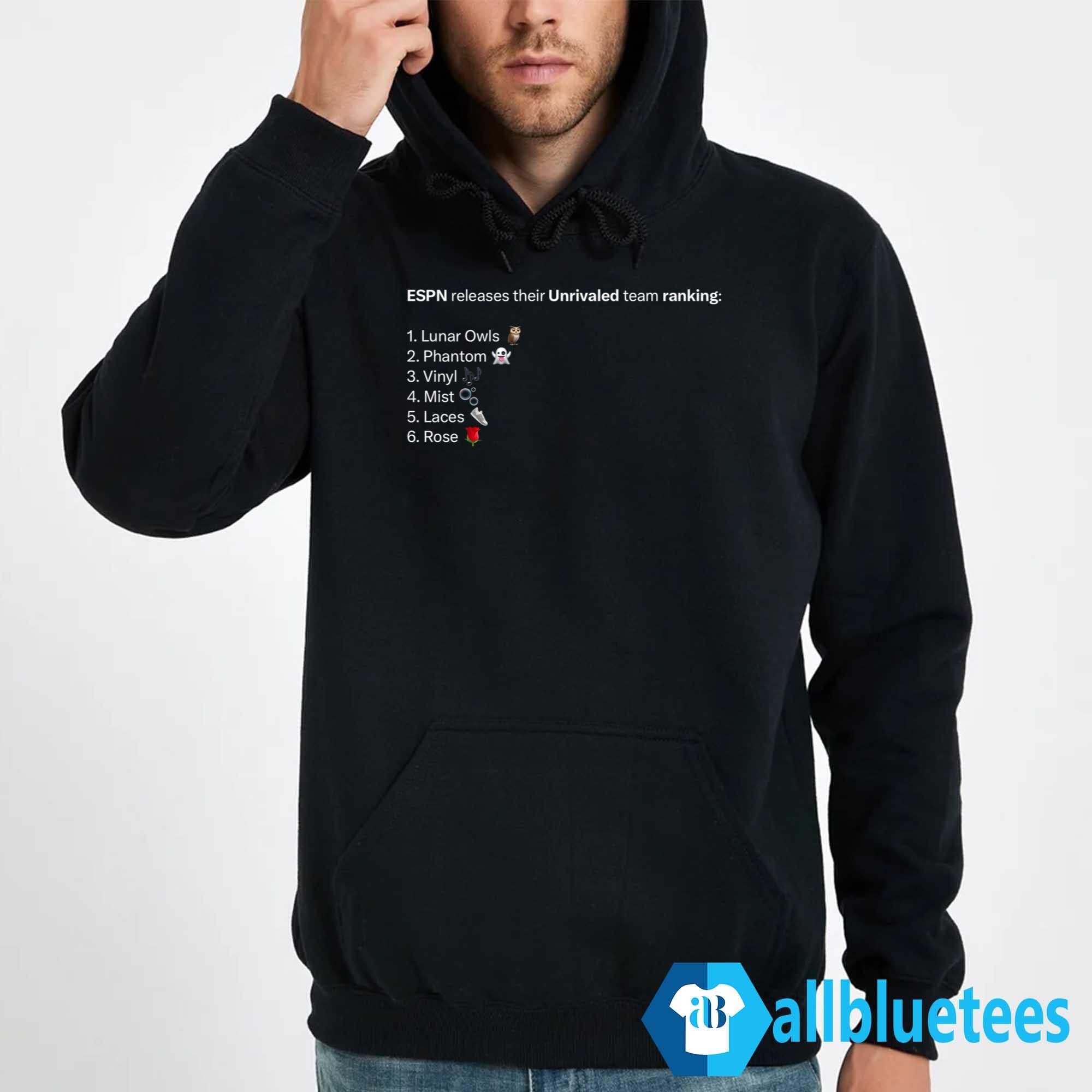 ESPN Releases Their Unrivaled Team Ranking Shirt