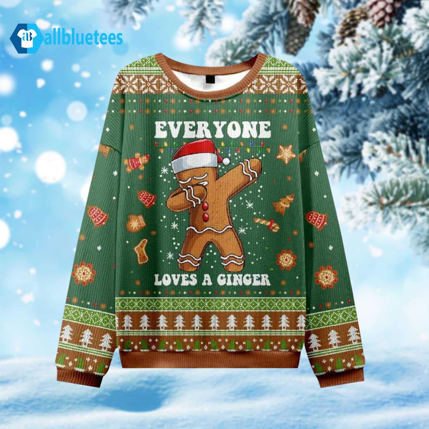 Everyone Loves A Ginger Ugly Christmas Sweater