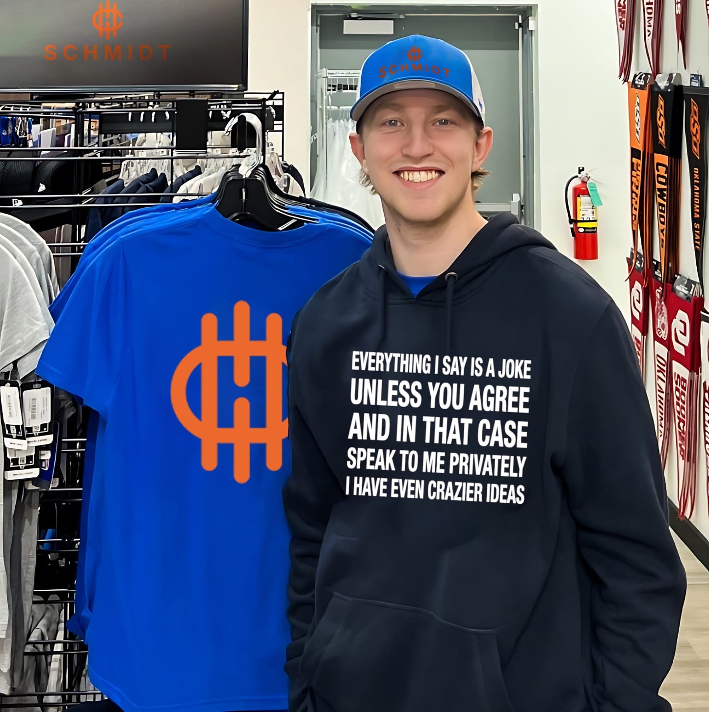 Everything I say is a joke unless you agree with me and in that case speak to me privately shirt