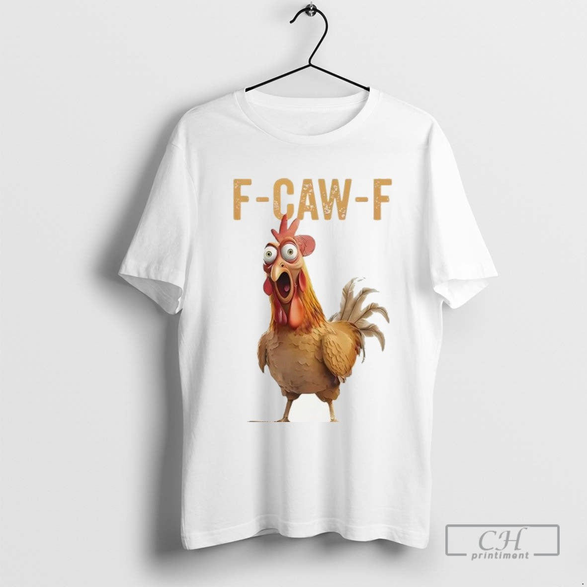 F Caw F Joke Funny Screaming Chicken T Shirt Sweater