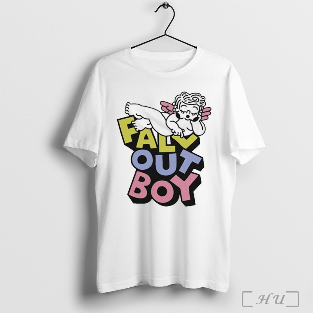 Fall Out Boy Sleepy Angel Logo T Shirt