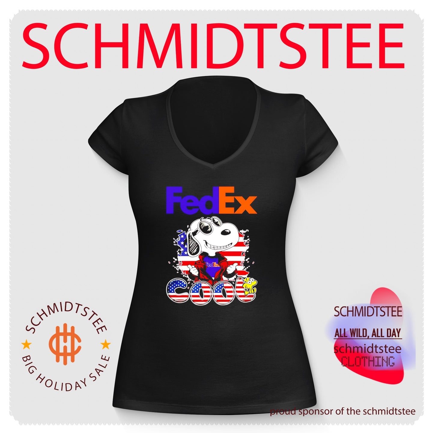 Fedex Snoopy Cool USA 250th cartoon shirt