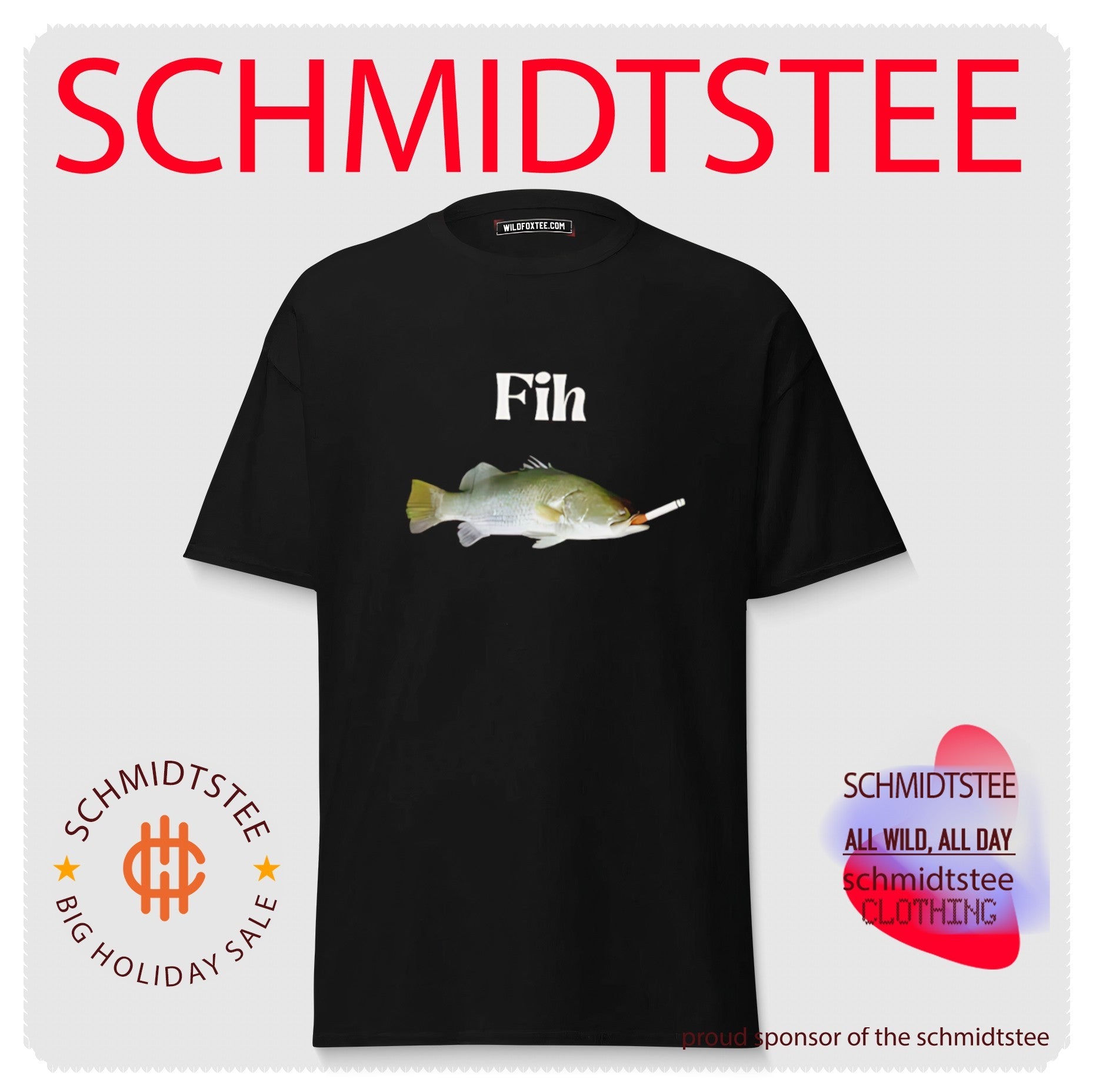 Fih Fish smoking shirt