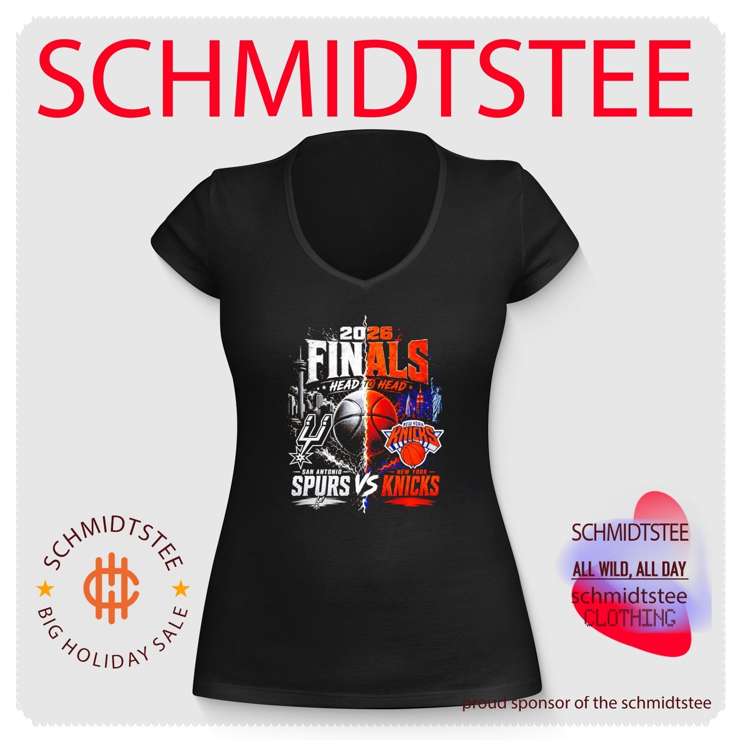 Finals 2026 Spurs vs Knicks Basketball head to head shirt