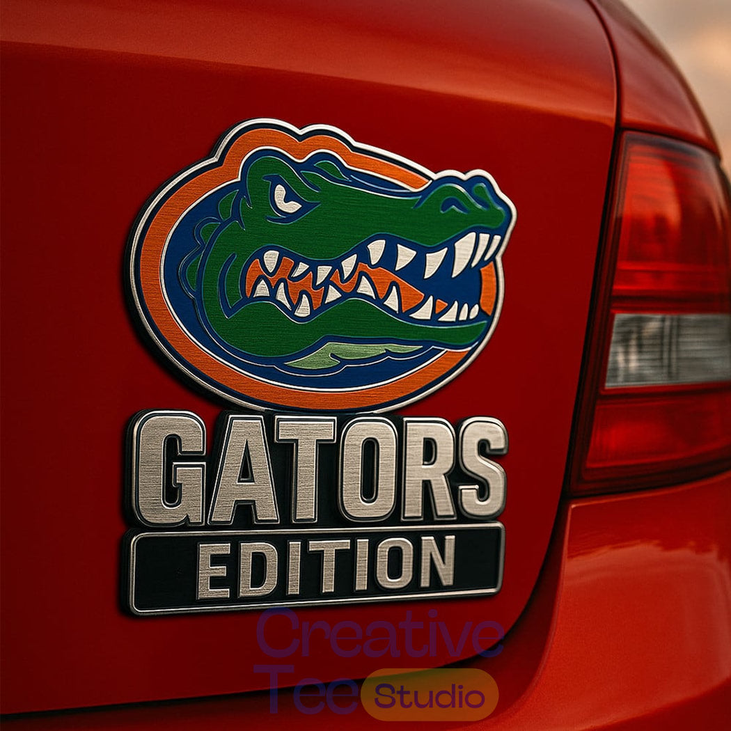 Florida Gators Custom Car Name Badge
