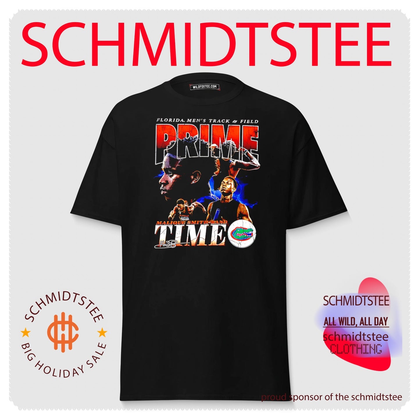 Florida Gators Florida men’s track and field prime Malique Smith band time shirt