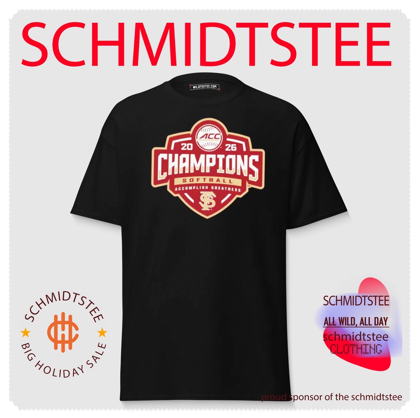 Florida State Seminoles 2026 ACC Softball Tournament Champions logo shirt