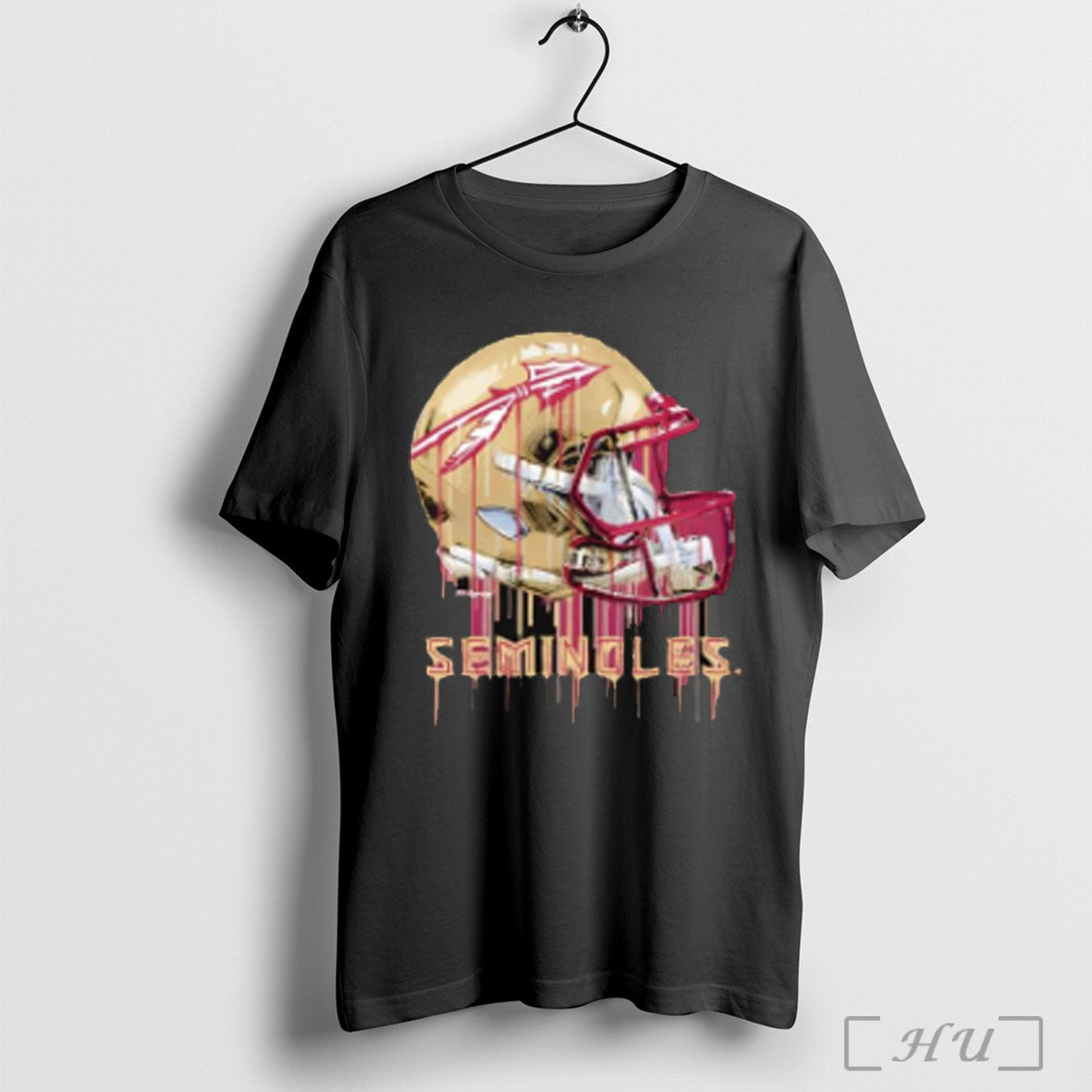 Florida State Seminoles Dripping Football Helmet T Shirt