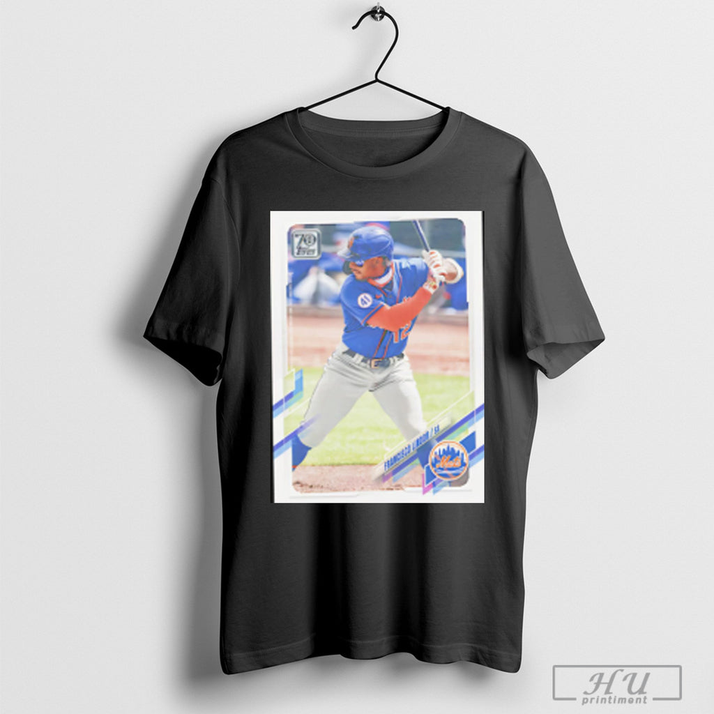 Francisco Lindor New York Mets 2021 Topps Baseball Card Player T Shirt