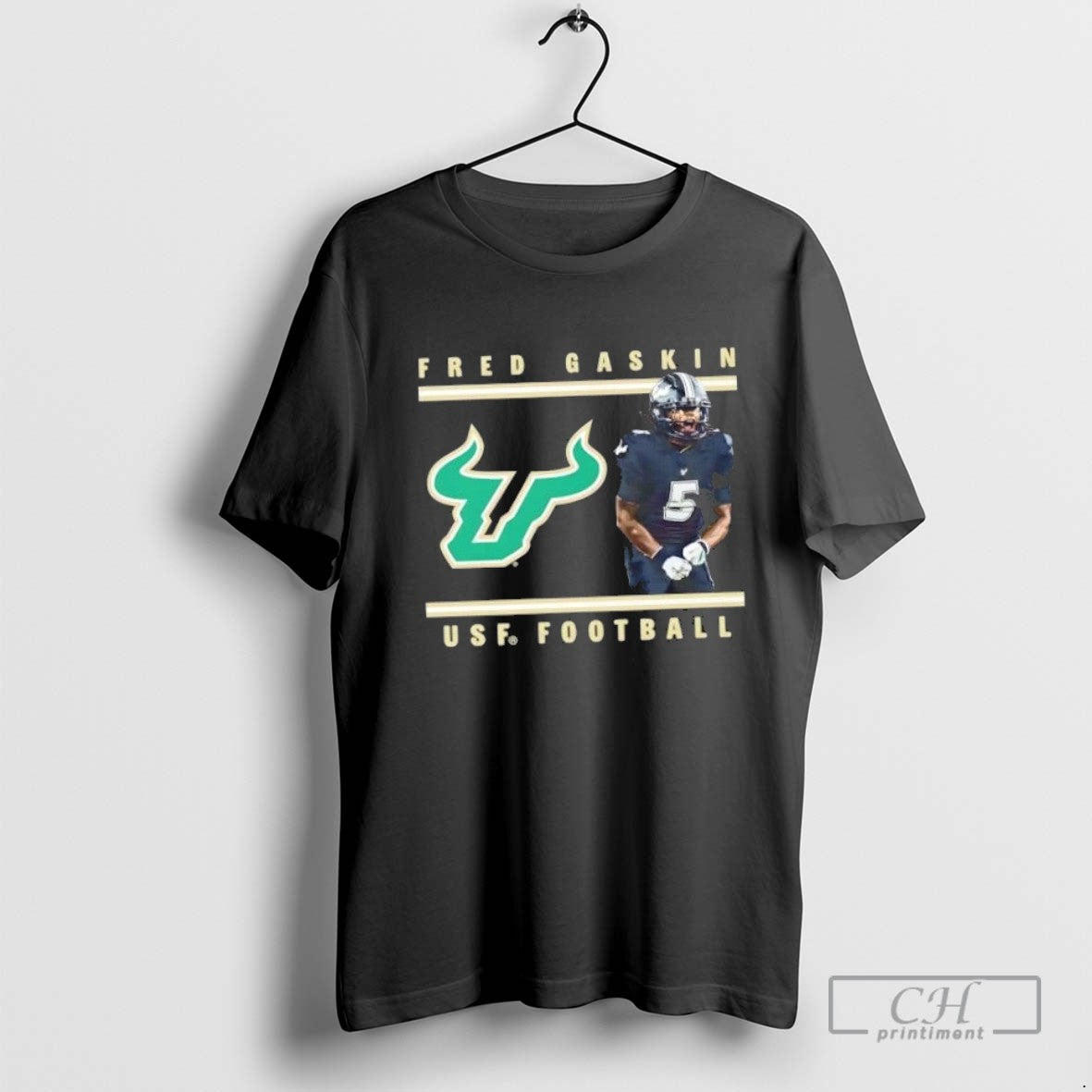 Fred Gaskin South Florida Bulls Football Illustrated T Shirt Sweater
