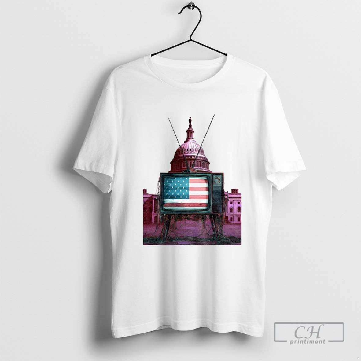 Free Speech Under Siege State Media American Flag Vintage