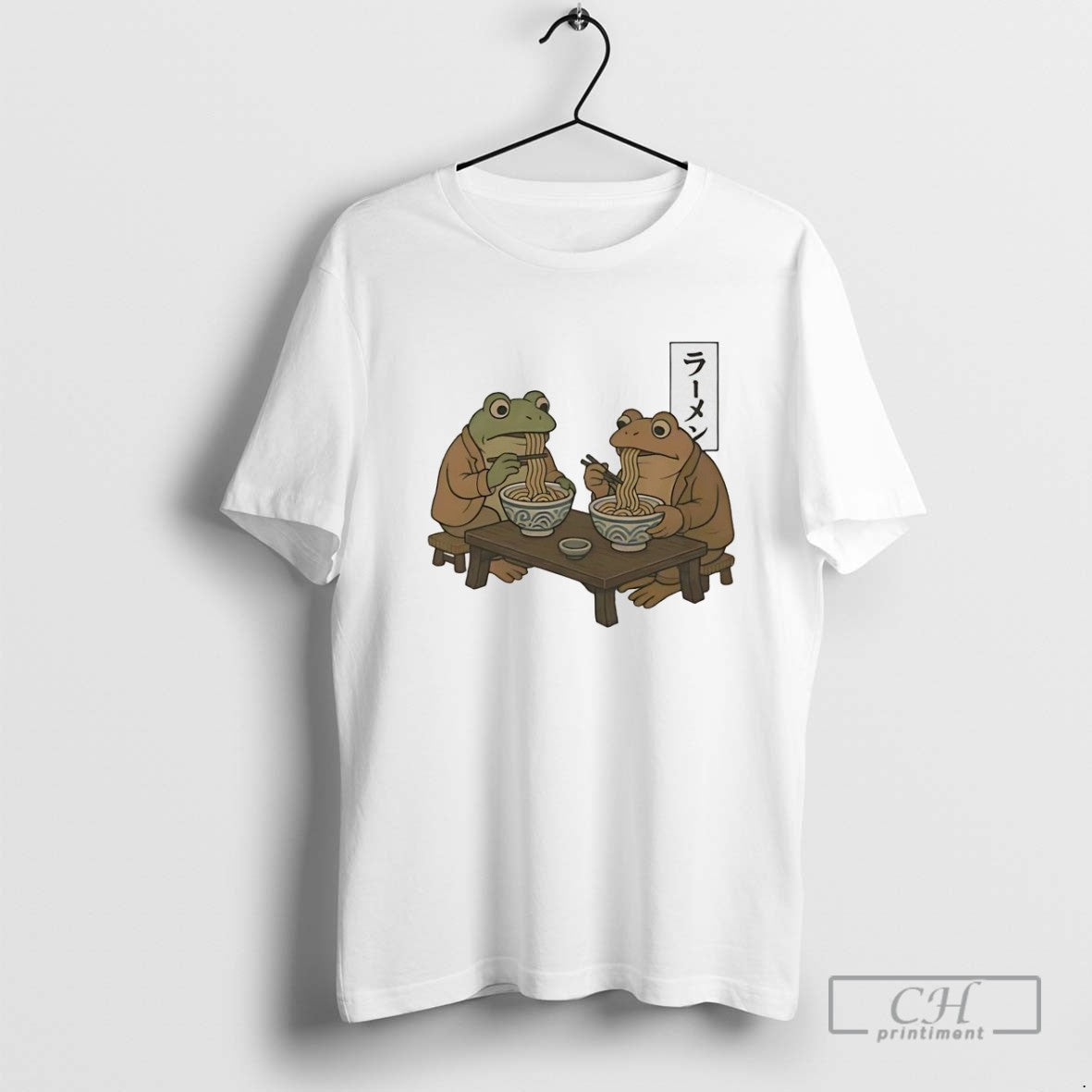 Frog And Toad Eating Noodle Japanese T Shirt Sweater