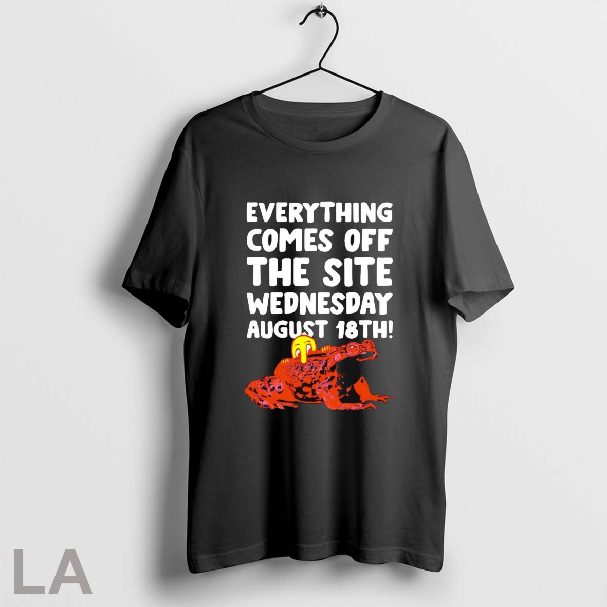 Frog Everything Comes Off The Site Wednesday August 18th