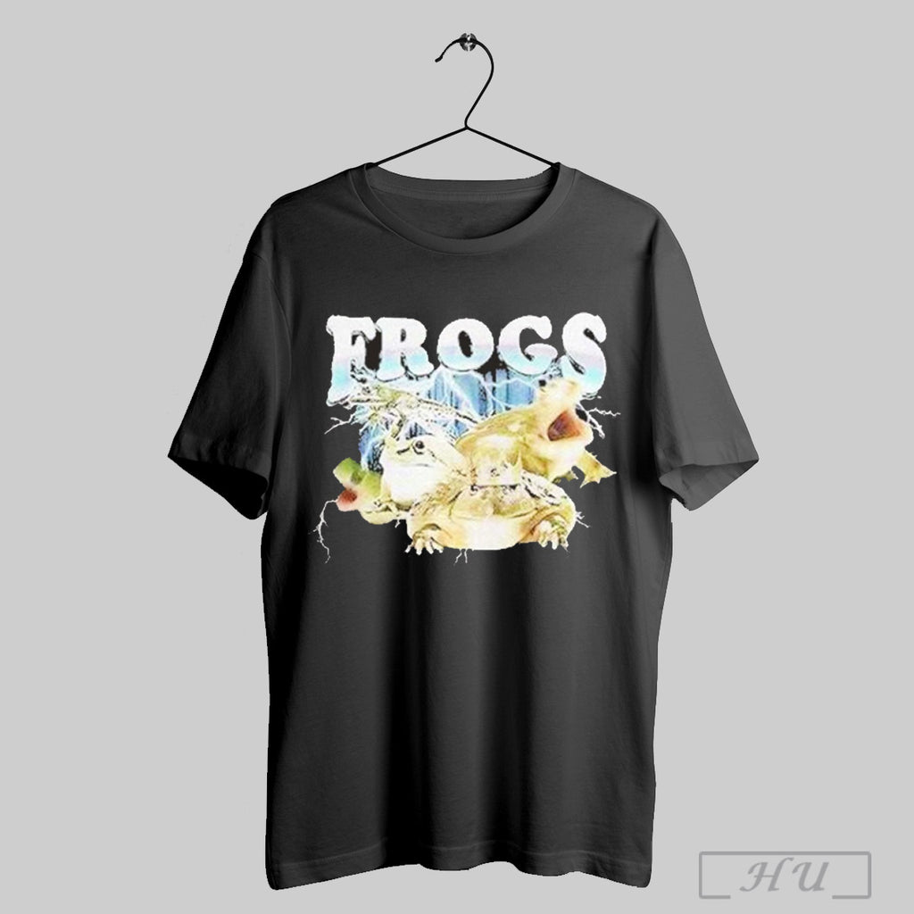 Frogs Lightning Collage T Shirt