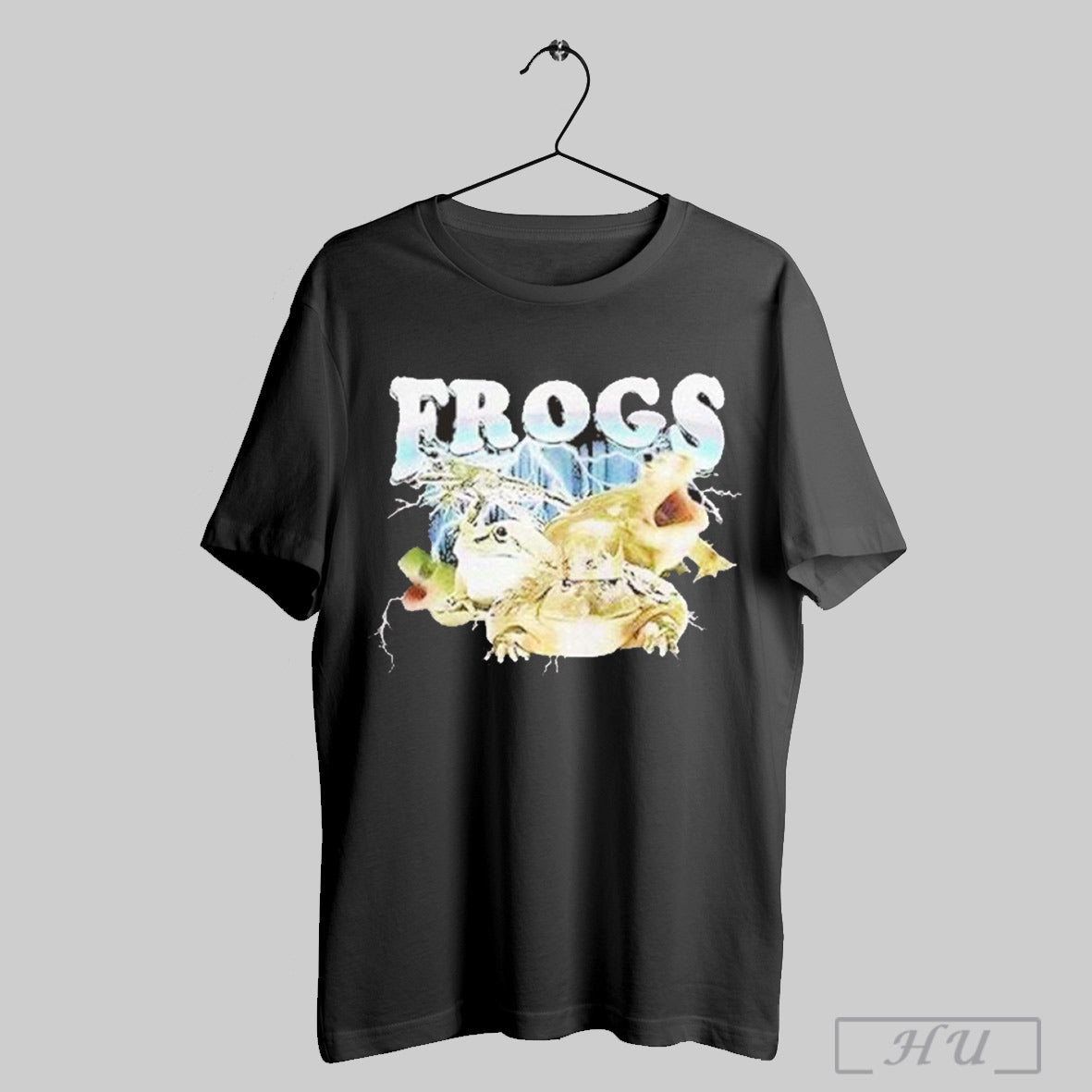 Frogs Lightning Collage T Shirt