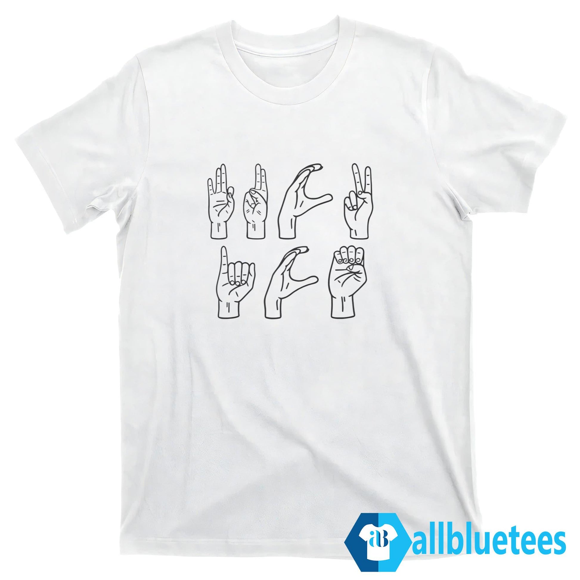 Fuck ICE Hand Sign Language Shirt