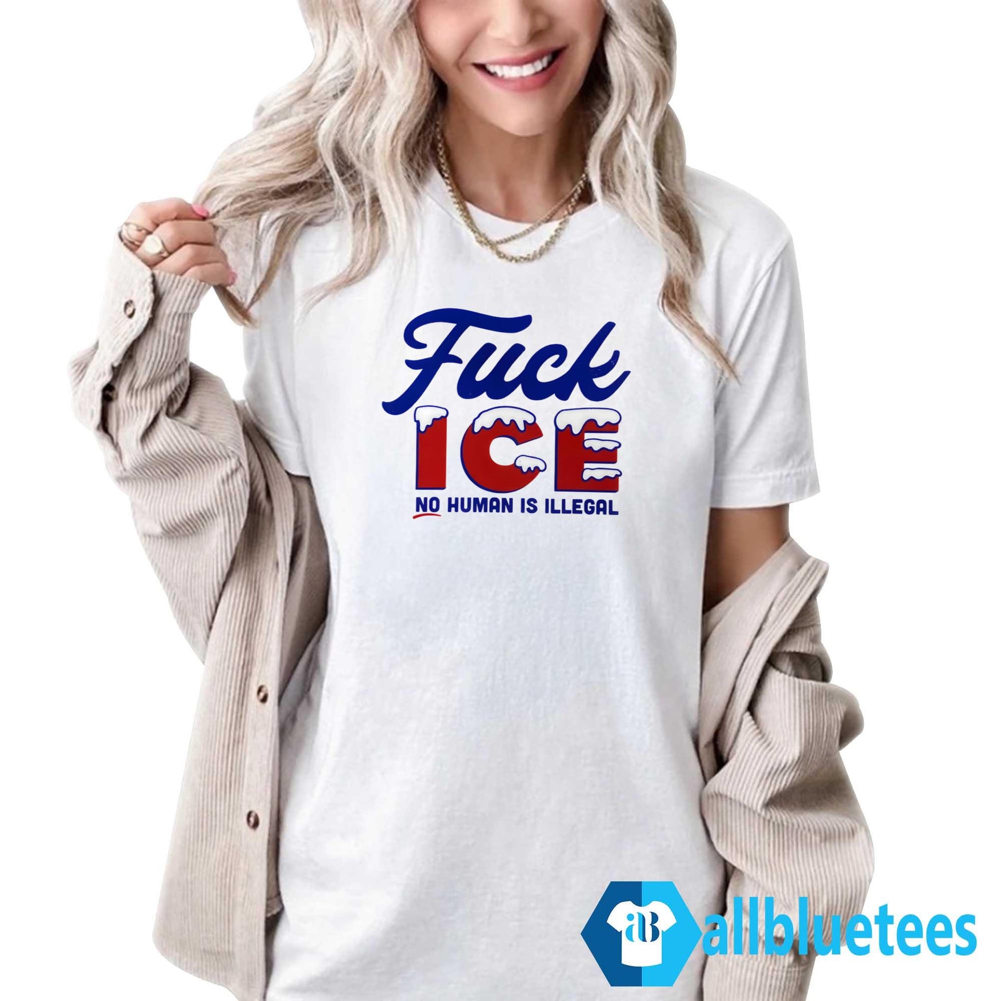 Fuck ICE No Human Is Illegal Shirt