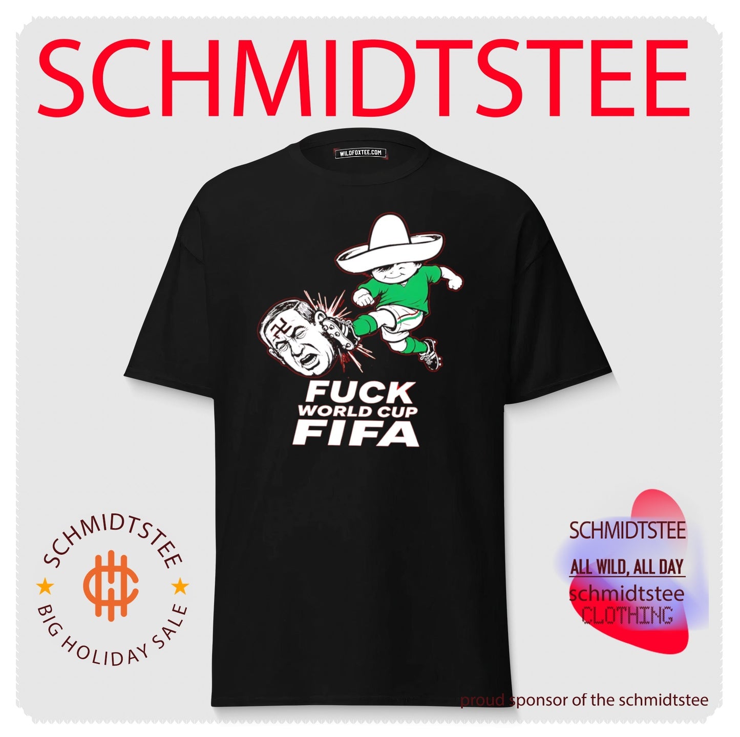 Fuck World Cup FIFA illustration shirt