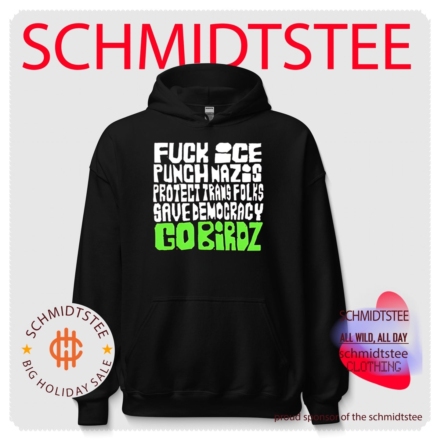 Fuck ice punch nazis protect trans folks save democracy go birdz shirt