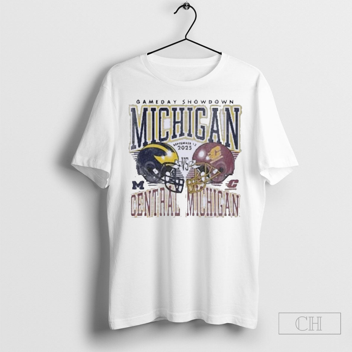 Gameday 2025 Michigan Vs Central Michigan Helmet