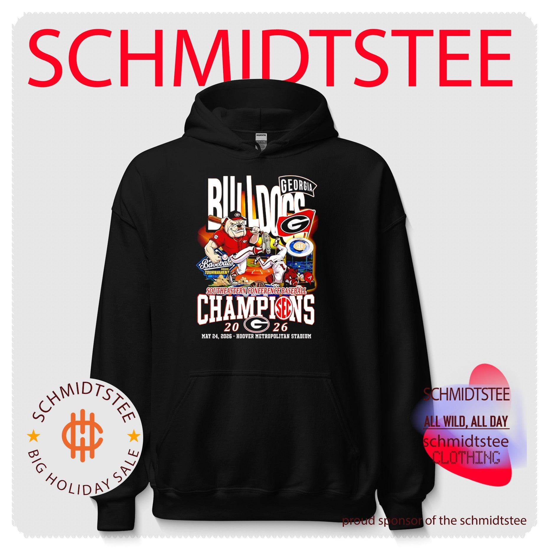 Georgia Bulldogs 2026 SEC Champions mascot shirt