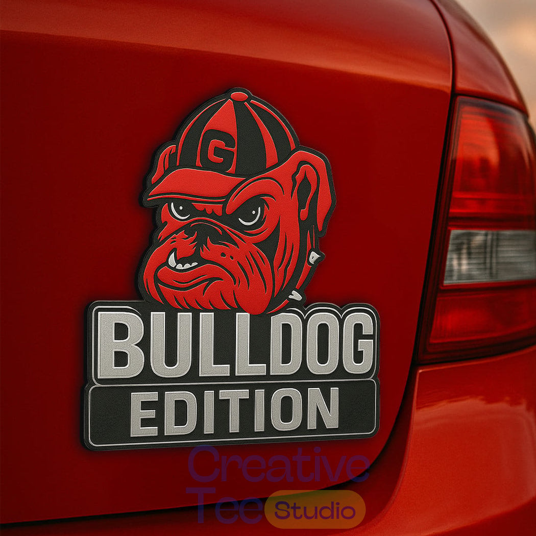 Georgia Bulldogs Custom Car Name Badge
