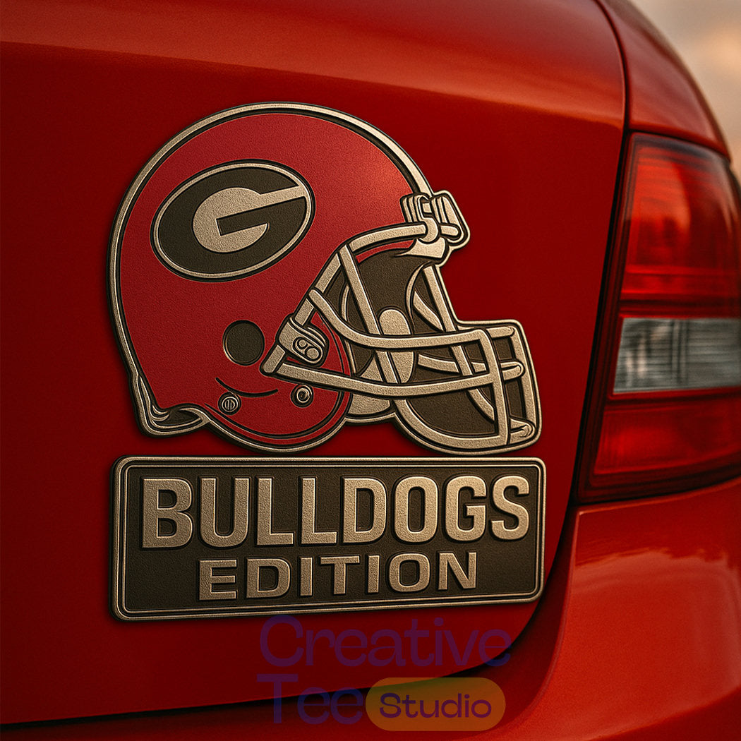 Georgia Bulldogs Custom Car Name Badge