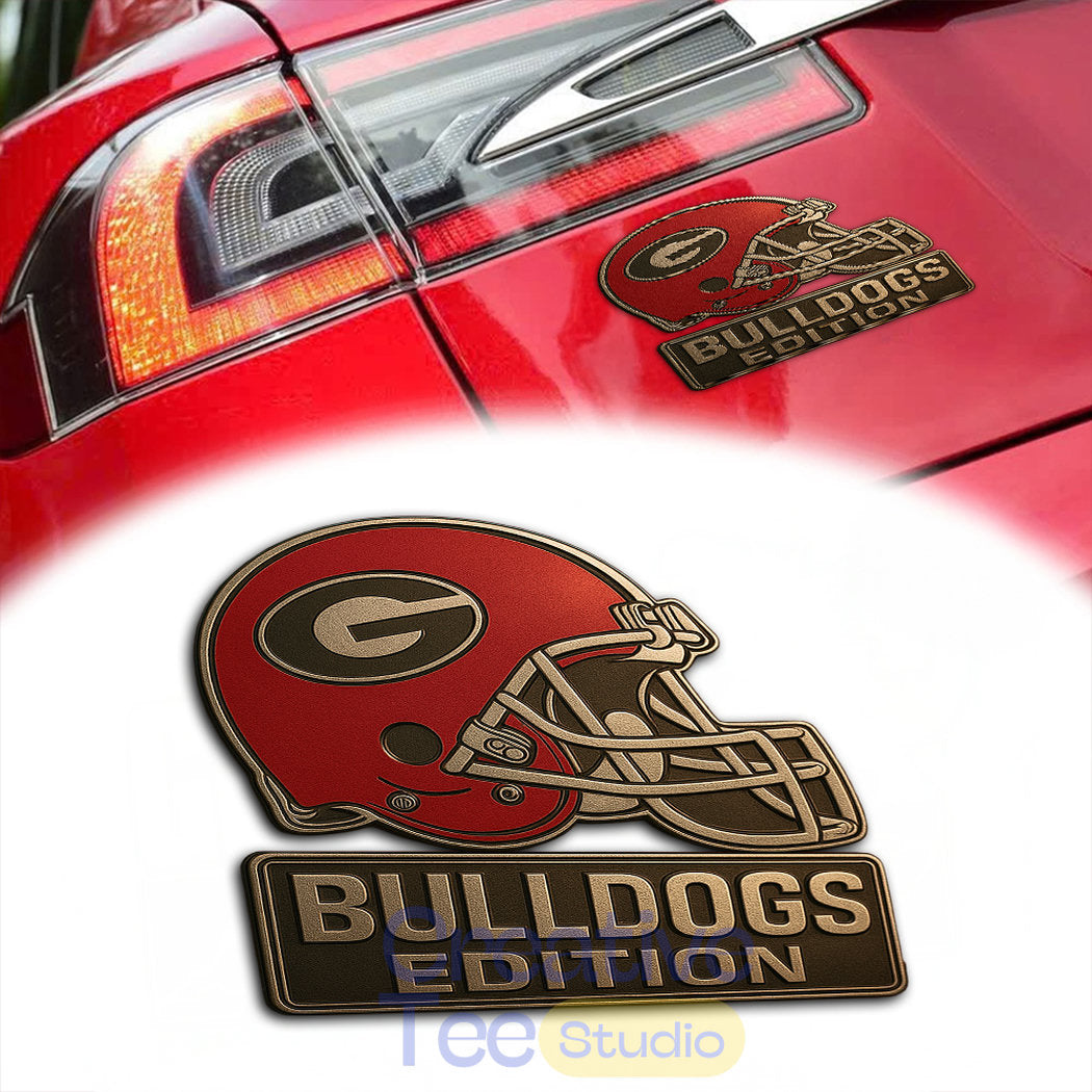 Georgia Bulldogs Custom Car Name Badge