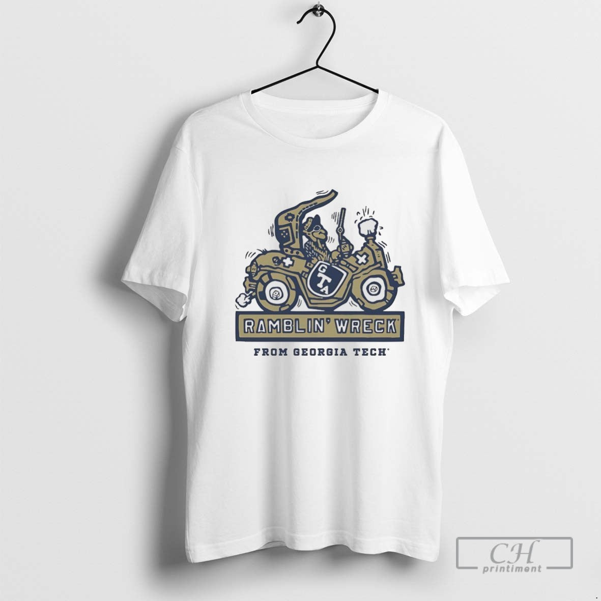 Georgia Tech Football Ramblin Wreck Ringer