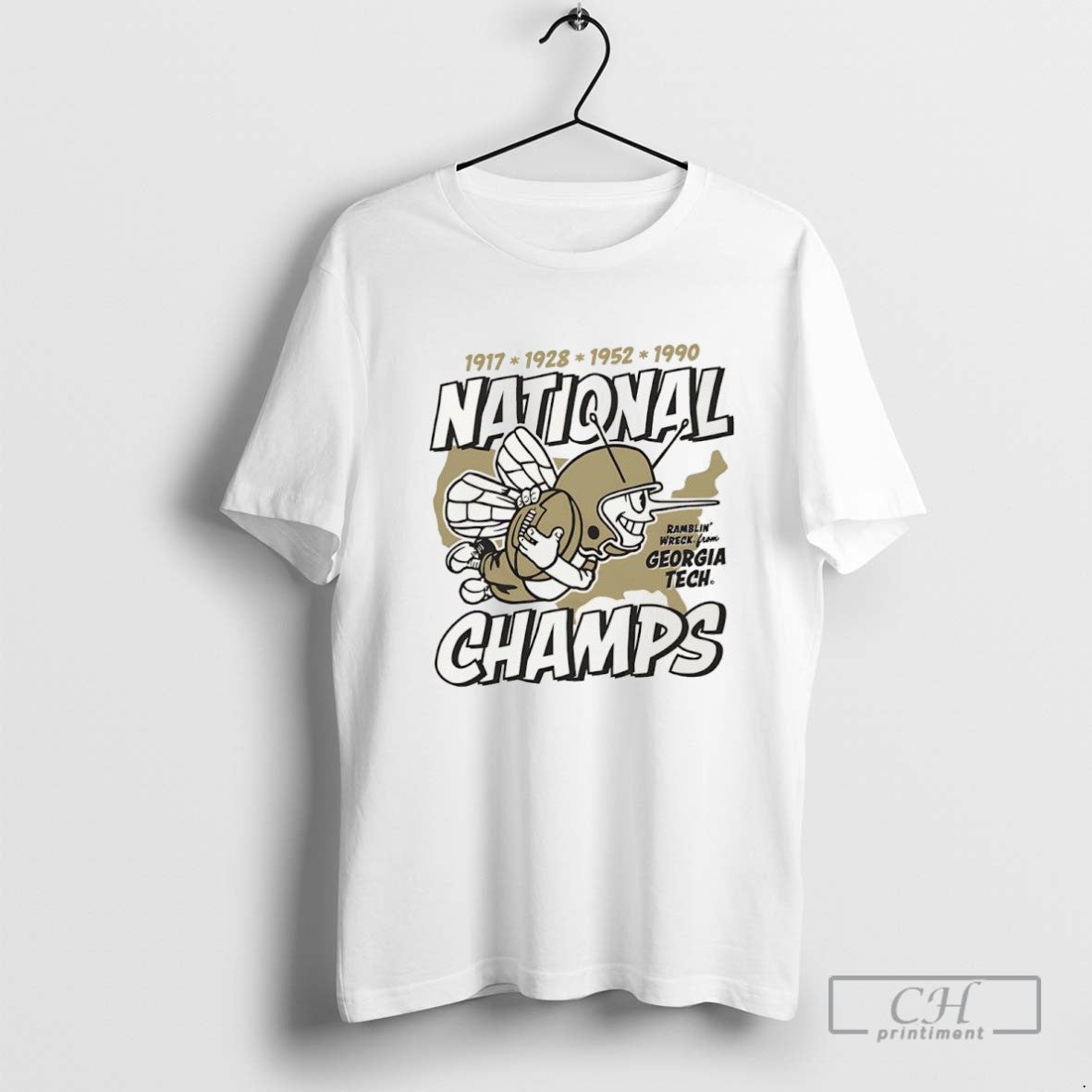 Georgia Tech Football Four Time National Champs Ramblin Wreck From