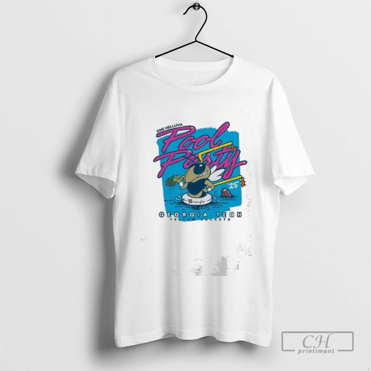 Georgia Tech Yellow Jackets One Helluva Pool Party T Shirt Sweater
