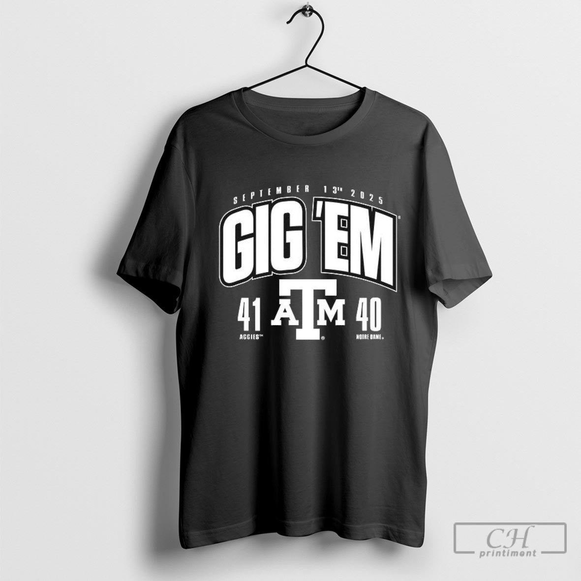 Gig Em Texas Am Aggies Vs Notre Dame Fighting Irish 2025 Score Shirt Sweater