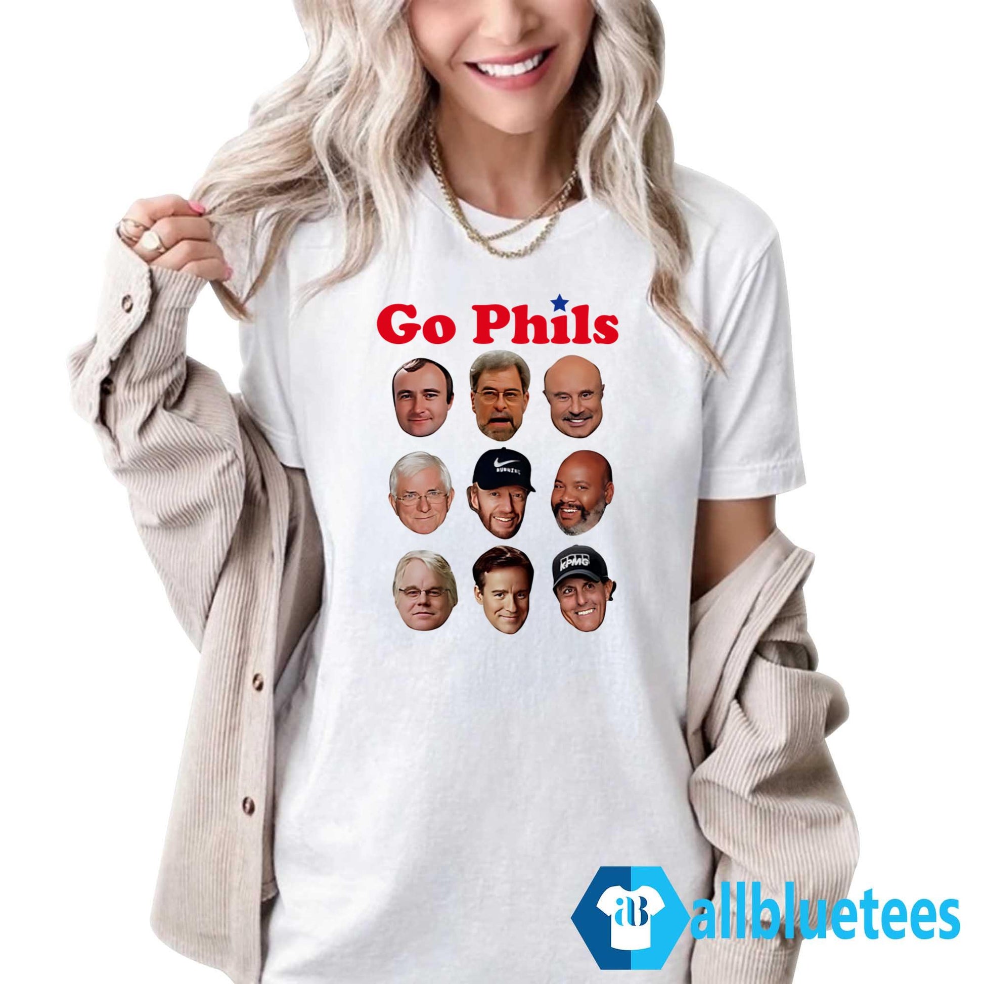 Go Phils And Phillips Big Heads Coach History Shirt