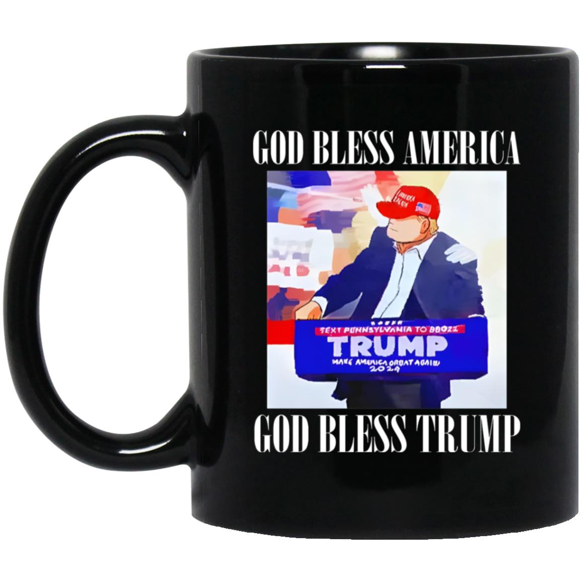 God Bless America God Bless Trump Mug