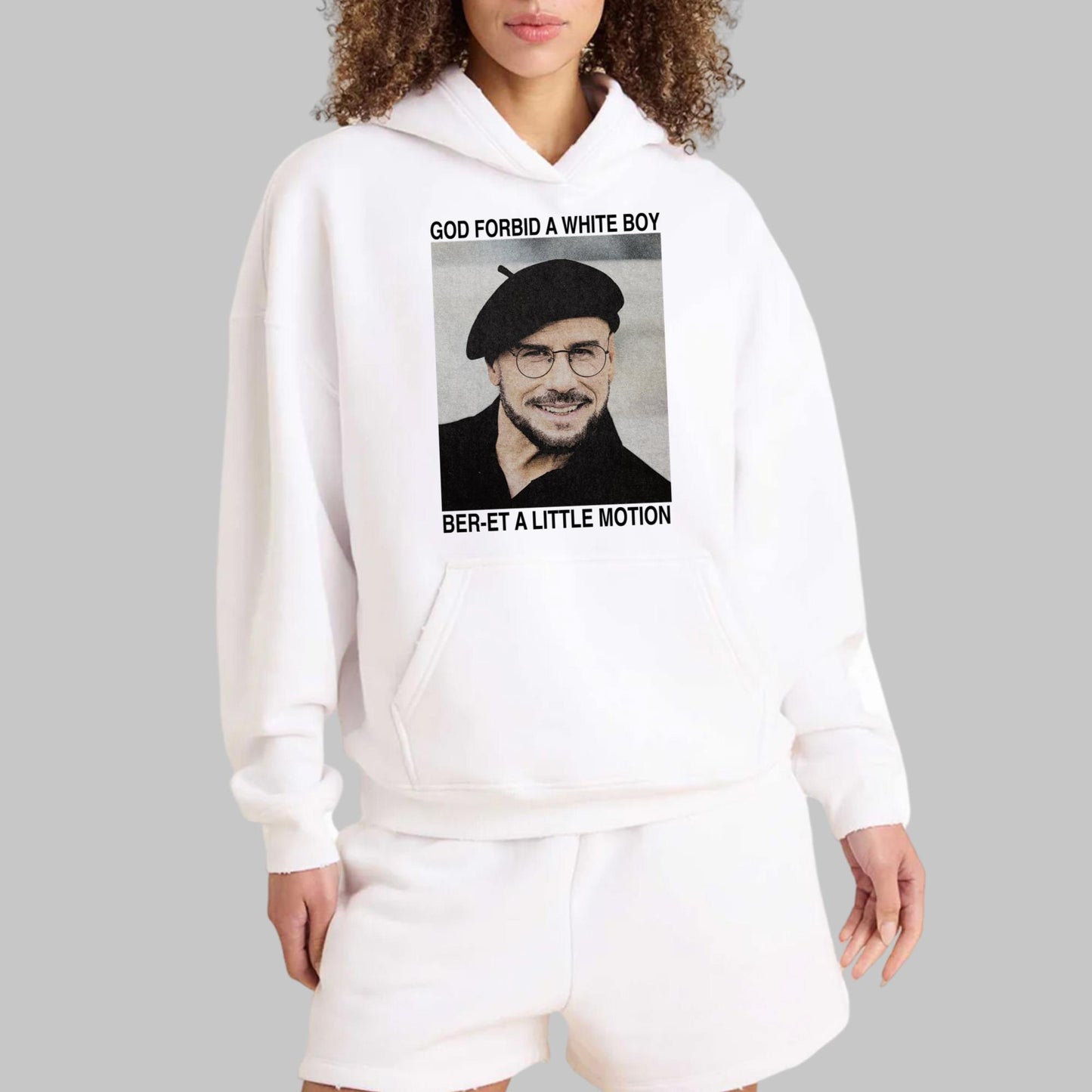 God Forbid A White Boy Ber-et A Little Motion Shirt