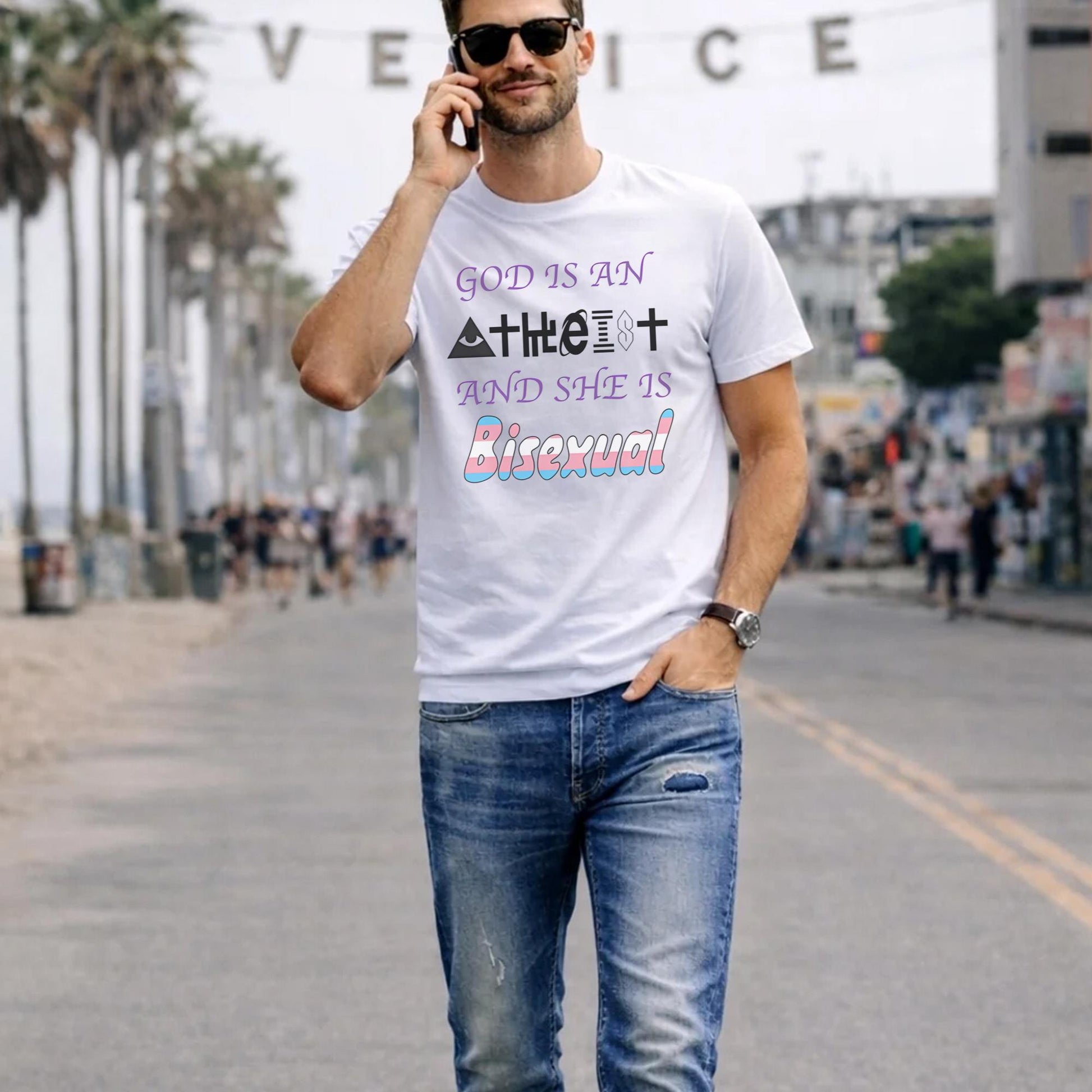 God Is An Atheist And She Is Bisexual Shirt