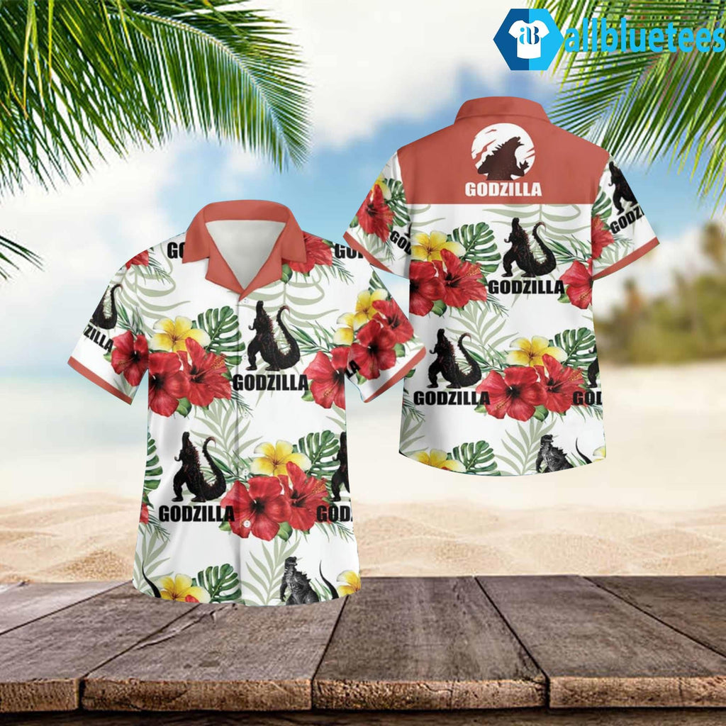 Godzilla Flower Hawaiian Shirt