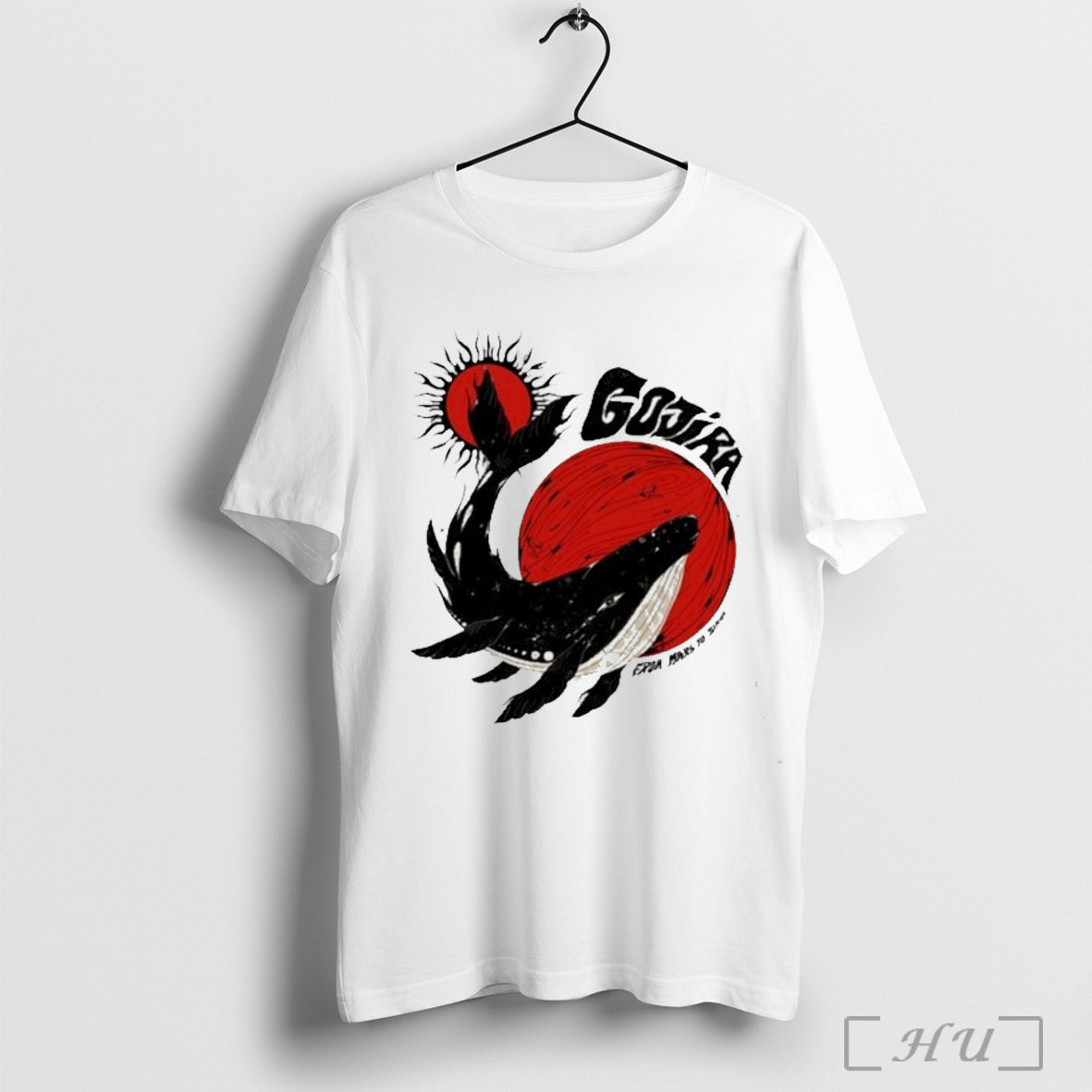 Gojira Music Whale Moon Sun T Shirt