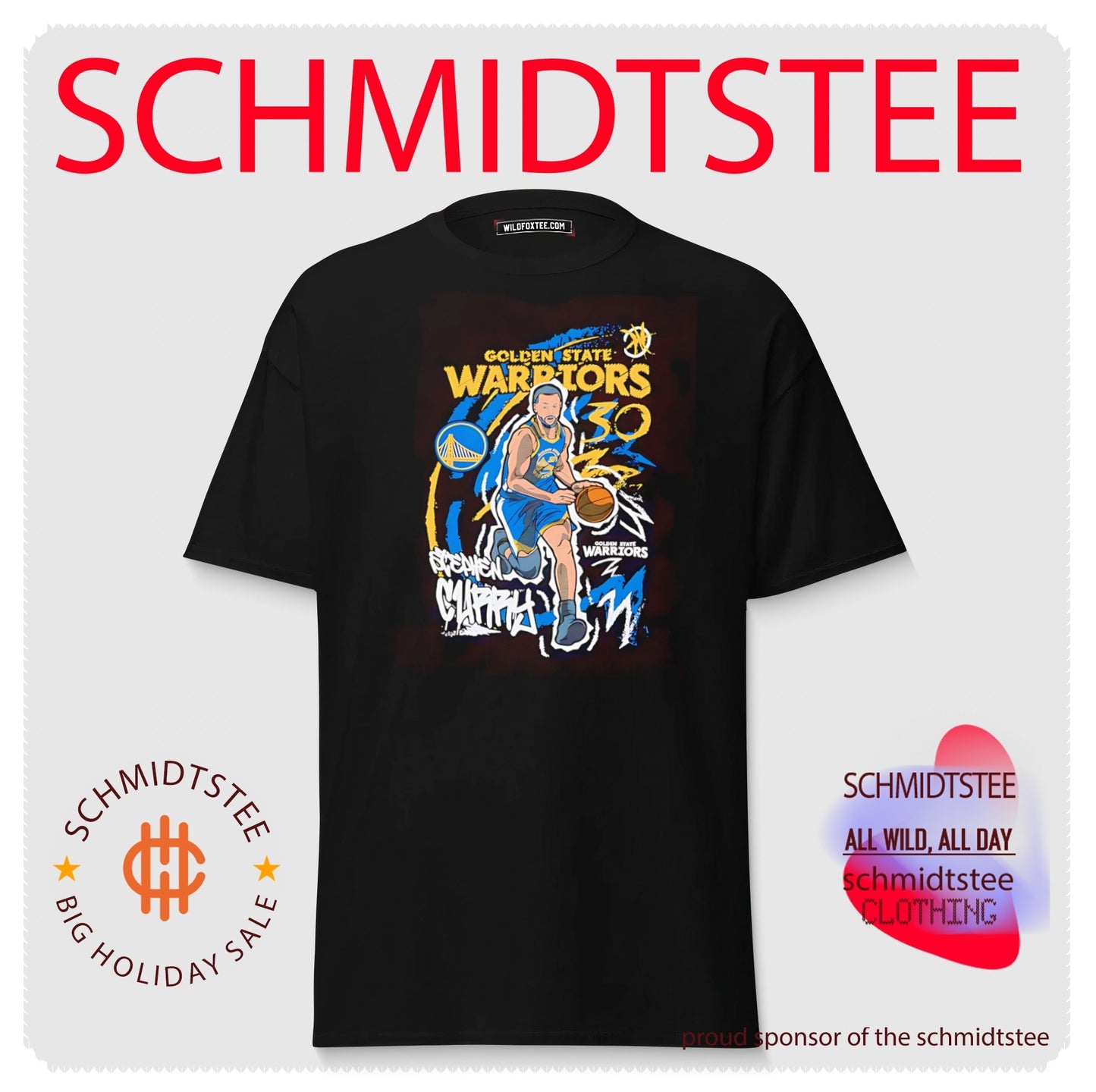 Golden State Warriors Stephen Curry comic style shirt
