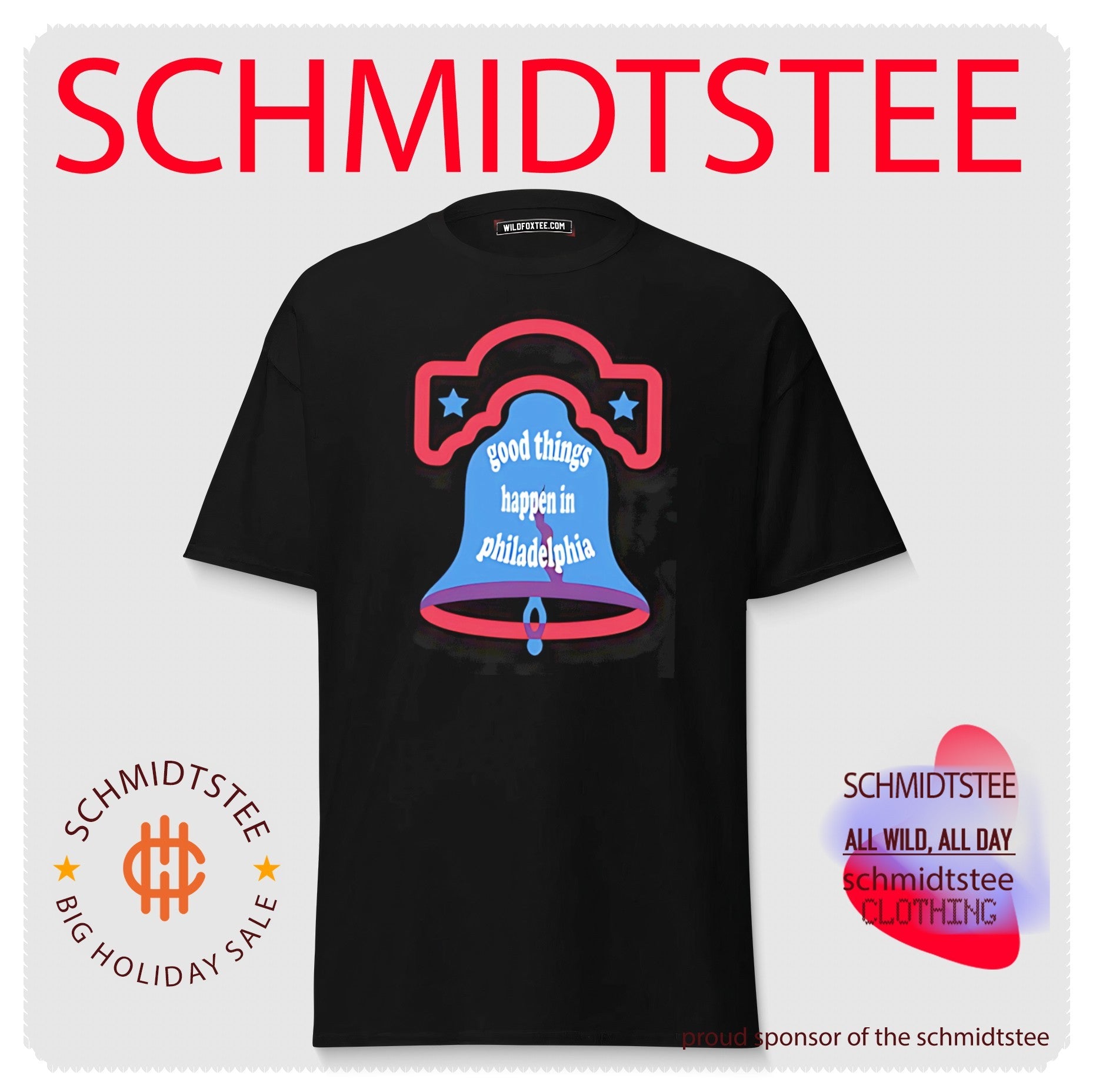 Good things happen in Philadelphia bell illustration shirt
