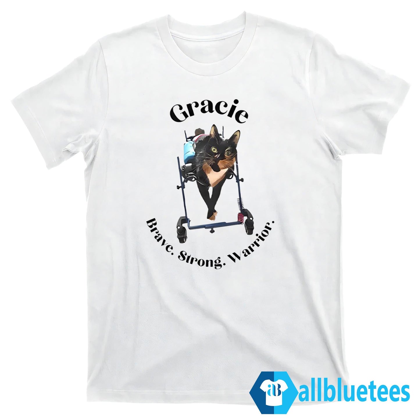 Gracie Cat Brave Strong Warrior Shirt