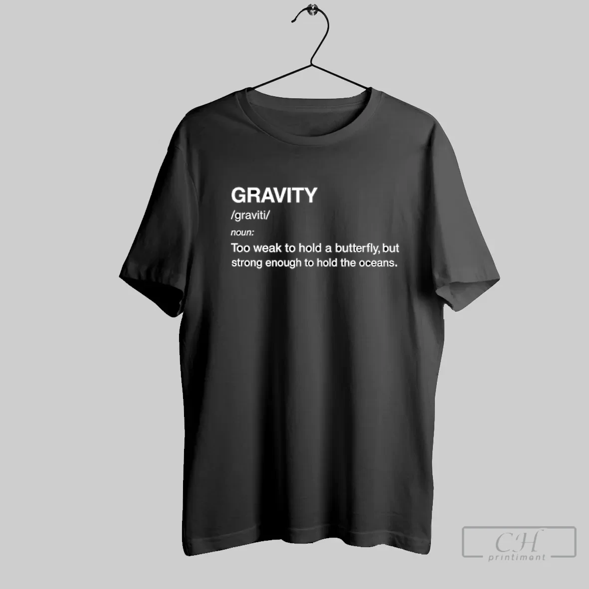 Gravity Noun Meaning Definition T Shirt