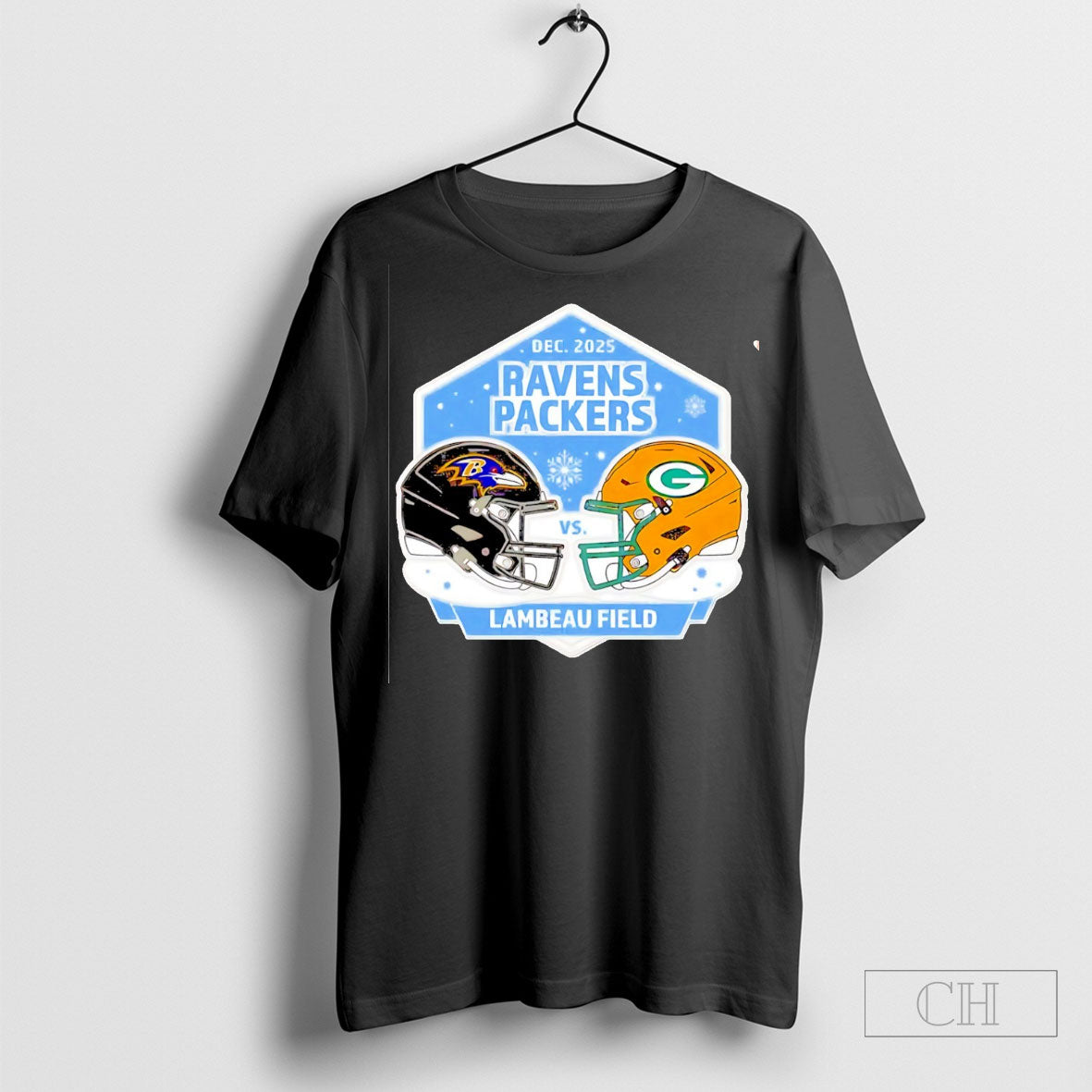 Green Bay Packers Vs Baltimore Ravens Lambeau Field December 2025 Matchup Game Tee Shirt