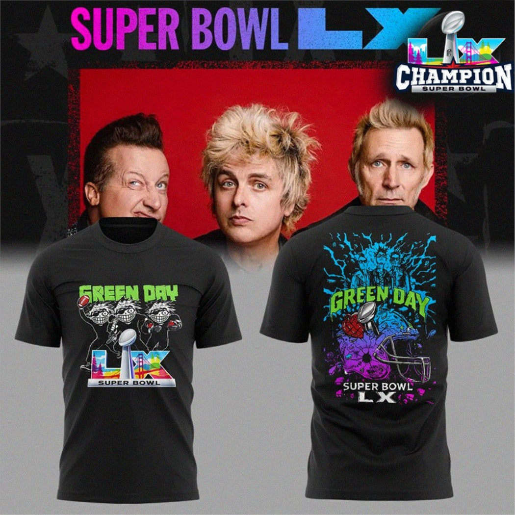 Green Day American Idiot X Super Bowl LX 2026 T-shirts