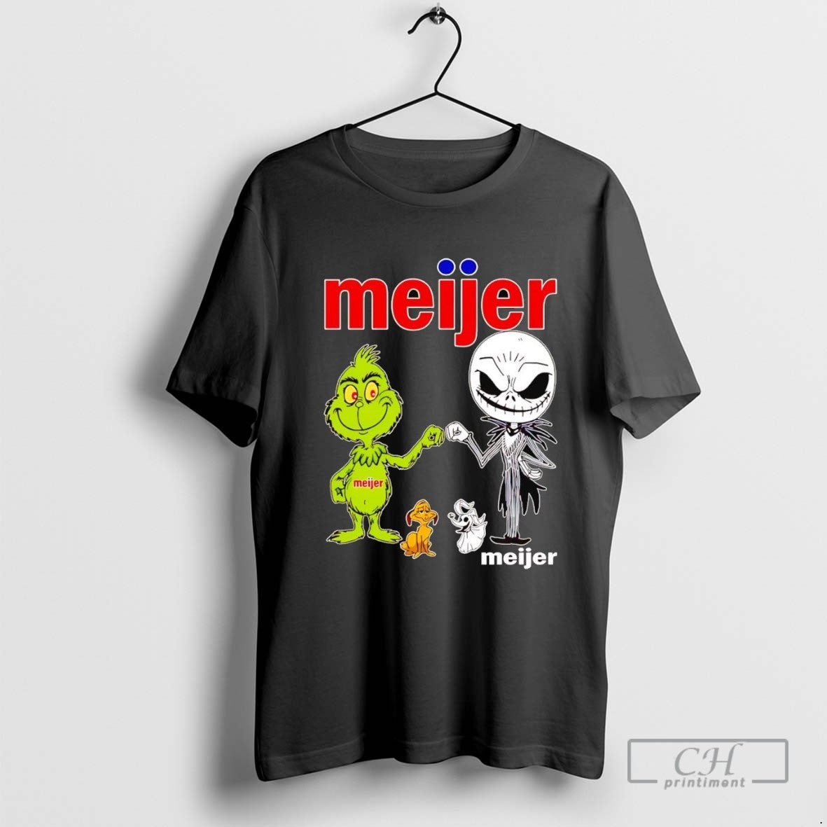Grinch And Jack Skellington Fist Bump Meijer Halloween