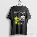 Grinch And Jack Skellington Fist Bump Olive Garden Halloween