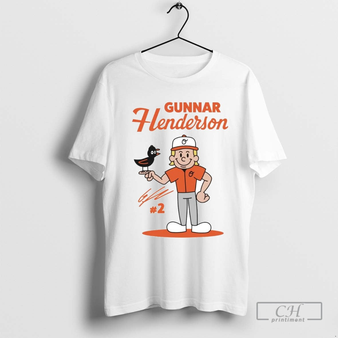 Gunnar Henderson With Oriole Baltimore Orioles Signature