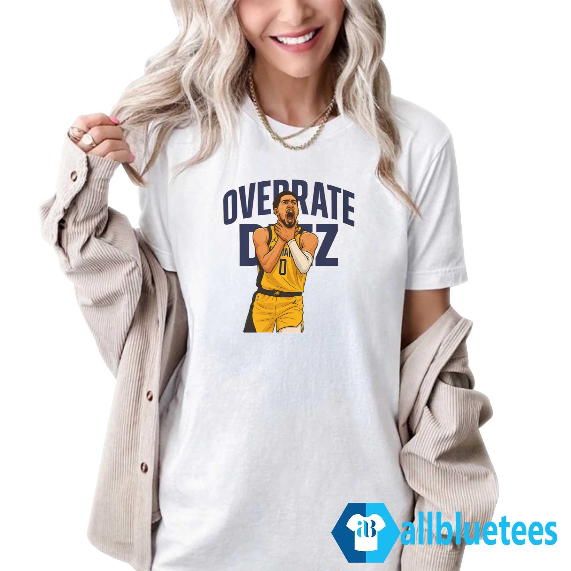 Haliburton Choke Overrate Deez Shirt