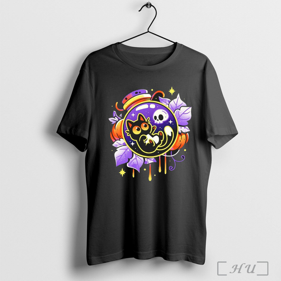 Halloween Bottled Kitten T Shirt
