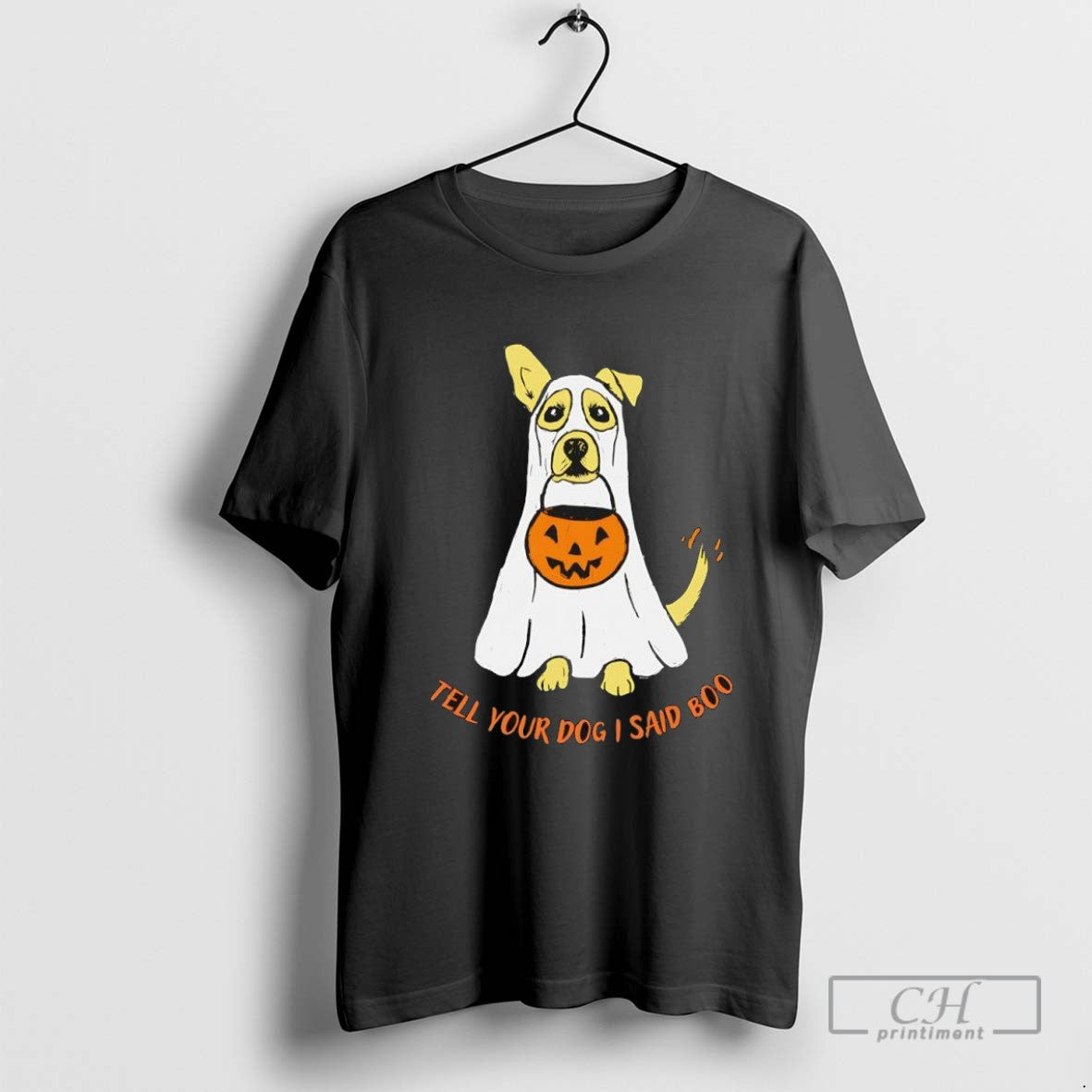 Halloween Ghost Dog Tell Your Dog I Said Boo
